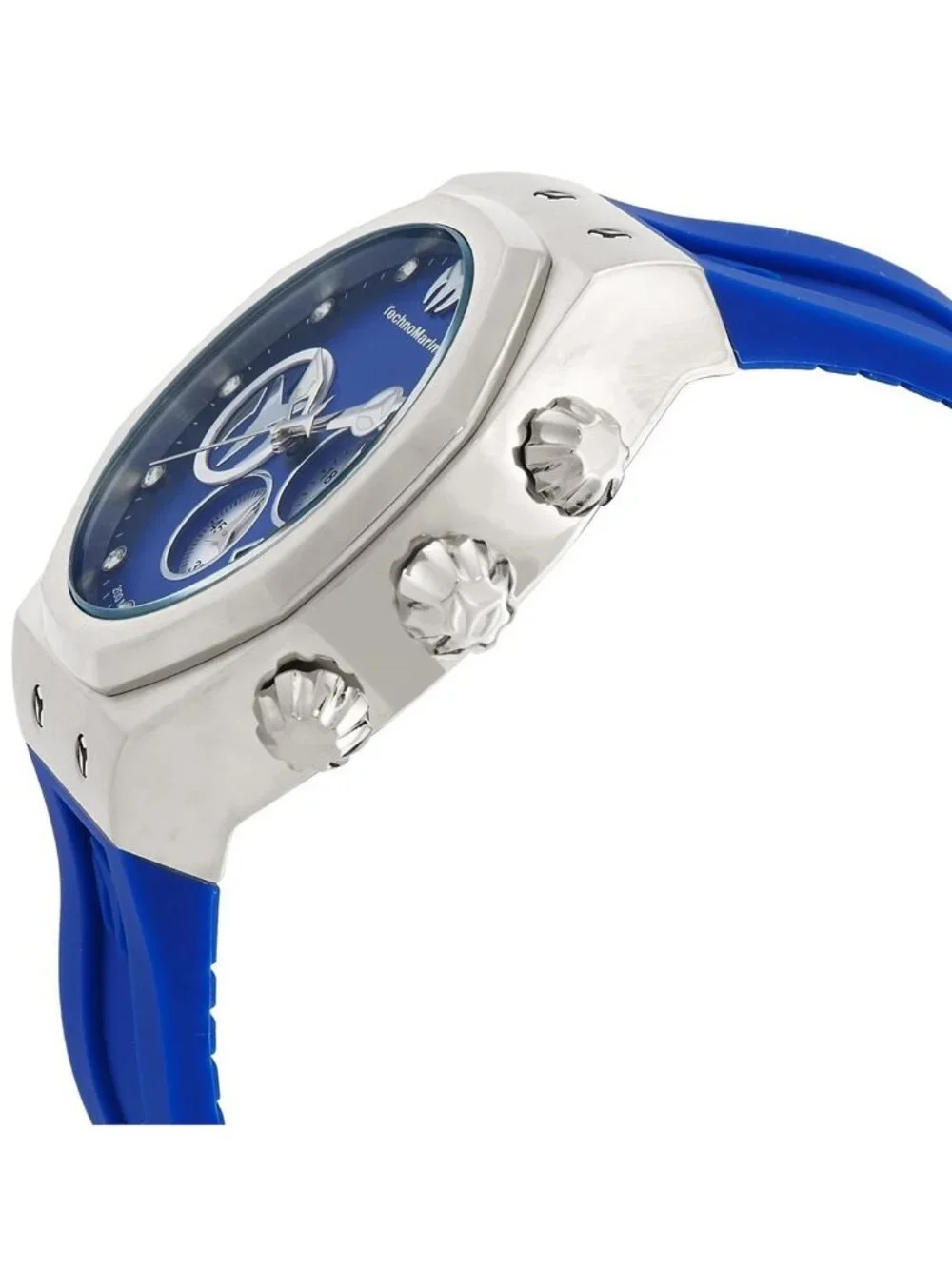 NWT Technomarine Reef Sun Chronograph Quartz Blue Dial Men's Watch
